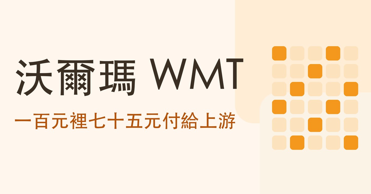 認識公司系列：沃爾瑪 WMT