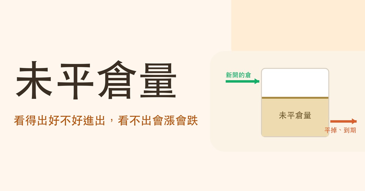 選擇權的未平倉量 封面